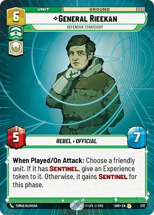 SF・ファンタジー・ホラー Star Wars General Rieekan Star Wars: Unlimited | The Official Trading Card Game Site