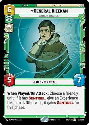 SF・ファンタジー・ホラー Star Wars General Rieekan Star Wars: Unlimited | The Official Trading Card Game Site