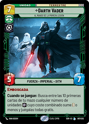 Image de face de Dark Vador
