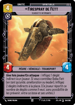 Fett's Firespray | Feared Silhouette