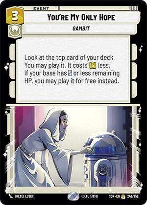 Set 1 Card 246 Youre My Only Hope